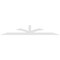 Ekena Millwork Richland Architectural Grade PVC Gable Bracket, 108"W x 18"H x 4"D x 4"F, 4/12 Pitch GBP108X18X0404RIC00 - alternate 5